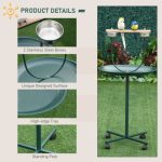Rolling T-Bracket Bird Training Activity Playground With Perch - Image 6